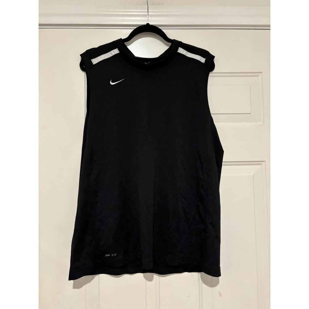Womens/mens black nike dryfit tank sz‎ XL #509